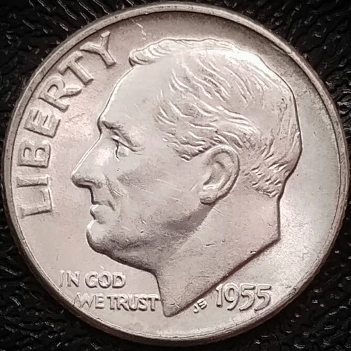 1955 Roosevelt Dime - Choice AU - 10C