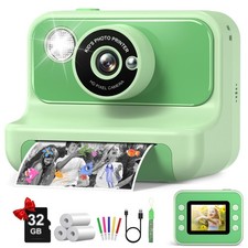 Kids Instant Print Camera 1080P HD Video Digital Toy Age 3-12 Gift Boys Girls