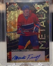 2026 Leaf Metal MARIO TREMBLAY Metal X Prismatic Gold Autograph One of One 1/1