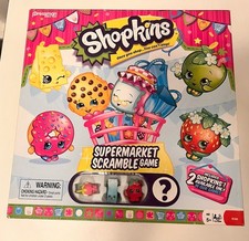 Shopkins Supermercado Scramble Juego de Mesa Pressman Niños 2-4 Jugadores Edad 5+ USADO