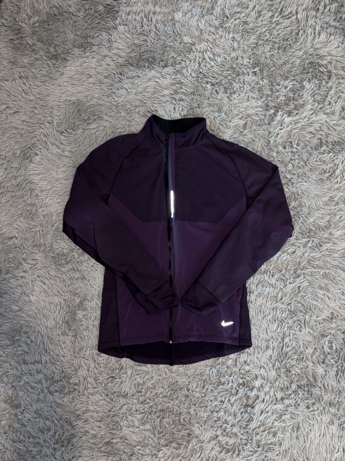 SACAI X NIKE Nike Dri Fit Giacca Donna Viola Running Full Zip Taglia Media