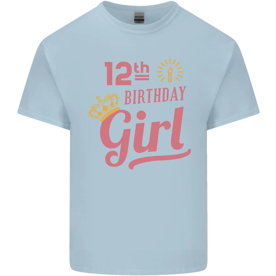 12th Birthday Girl 12 Year Old Princess Kids T-Shirt Childrens - Image 2 of 4