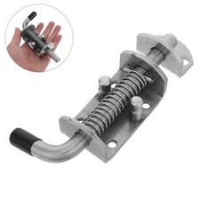 Durable Stainless Steel Spring Latch Silver for Cabinets and Shed Doors