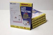 250x Lot Top Loading Sheet Protectors 5x 50pc Heavy Weight 8.5x11" Clear 62013