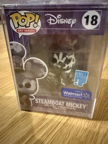FUNKO POP! Vinyl DISNEY Mickey Mouse STEAMBOAT WILLIE ART SERIES #18 Exclusive S