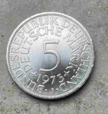 (30) 5 Deutsche Mark 1973 J Bundesrepublik Deutschland 625/1000 Silber