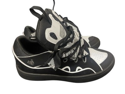 LANVIN SPORT ダークグレー フード付き ベスト❁0240 Grey Black Reflective Lanvin Curb Sneakers Size 40 Double Laced