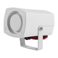 Home Security Alarm Siren Loud White Warning Siren