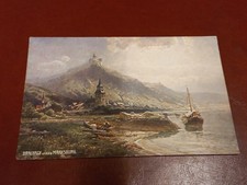 Old Postcard Braubach and the Marksburg approx. 1915/Boat Sailboat (#l)