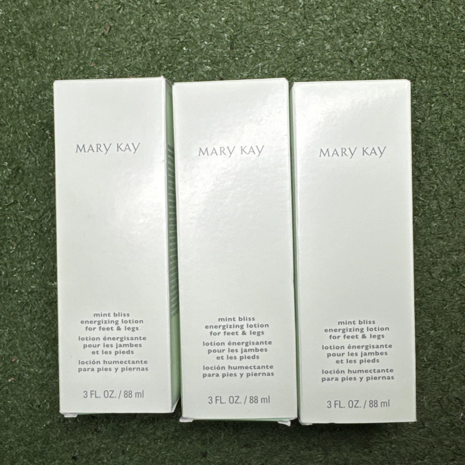 MARY KAY~LOCIÓN BLISS COMO NUEVA~LOTE DE 3~LOCIÓN ENERGIZANTE PARA PIES Y PIERNAS~¡TAMAÑO COMPLETO! Foto 2 de 3
