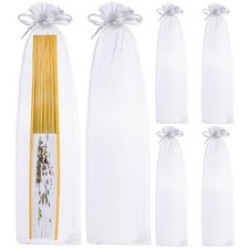 50 Pcs sheer fan bags Drawstring Organza Bags Organza Bags Handheld Fan