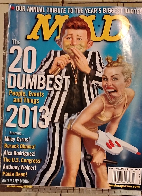 Mad Magazine February 2014 #525 The 20 Dumbest People Events and Things 2013