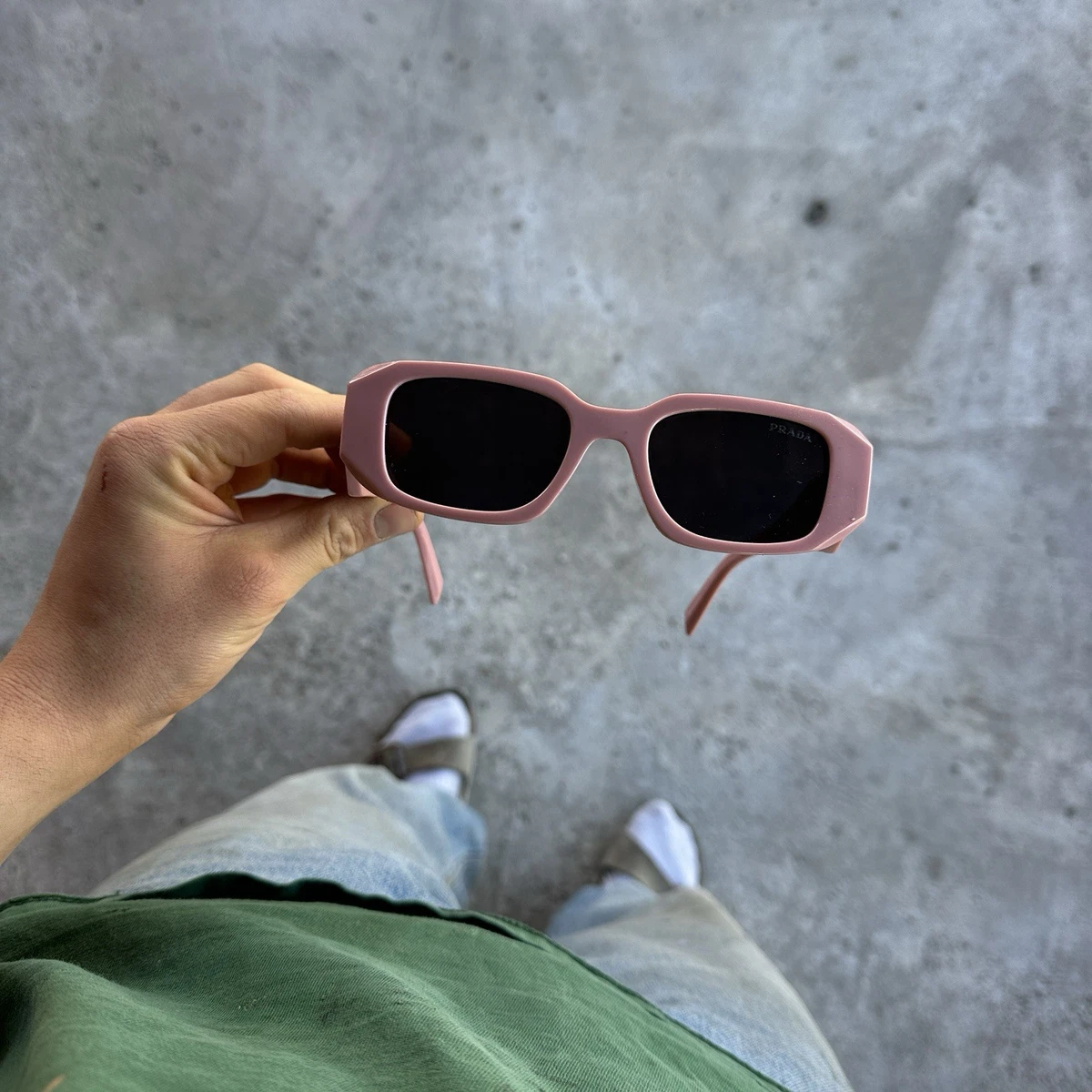 PRADA Pink Square Sunglasses for Women for sale | eBay