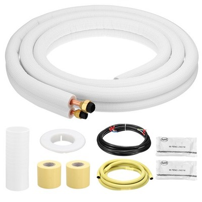Für Mini Split Line Set 10 Ft 1/4'' 3/8'' OD AC Verlängerungsleitung