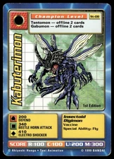 Kabuterimon St-08 Champion 1st Edition Bandai Digimon Digi-Battle Card 1999 LP