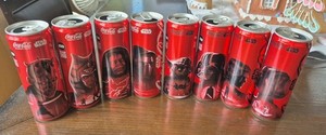 Puerto Rico Limited Edition Star Wars Coca Cola Complete Set 12onz Slim Cans