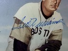 Ted Williams Autograph Signed Photo MLB Hall Of fame Boston Red Sox, 3 tin signs — photo 2