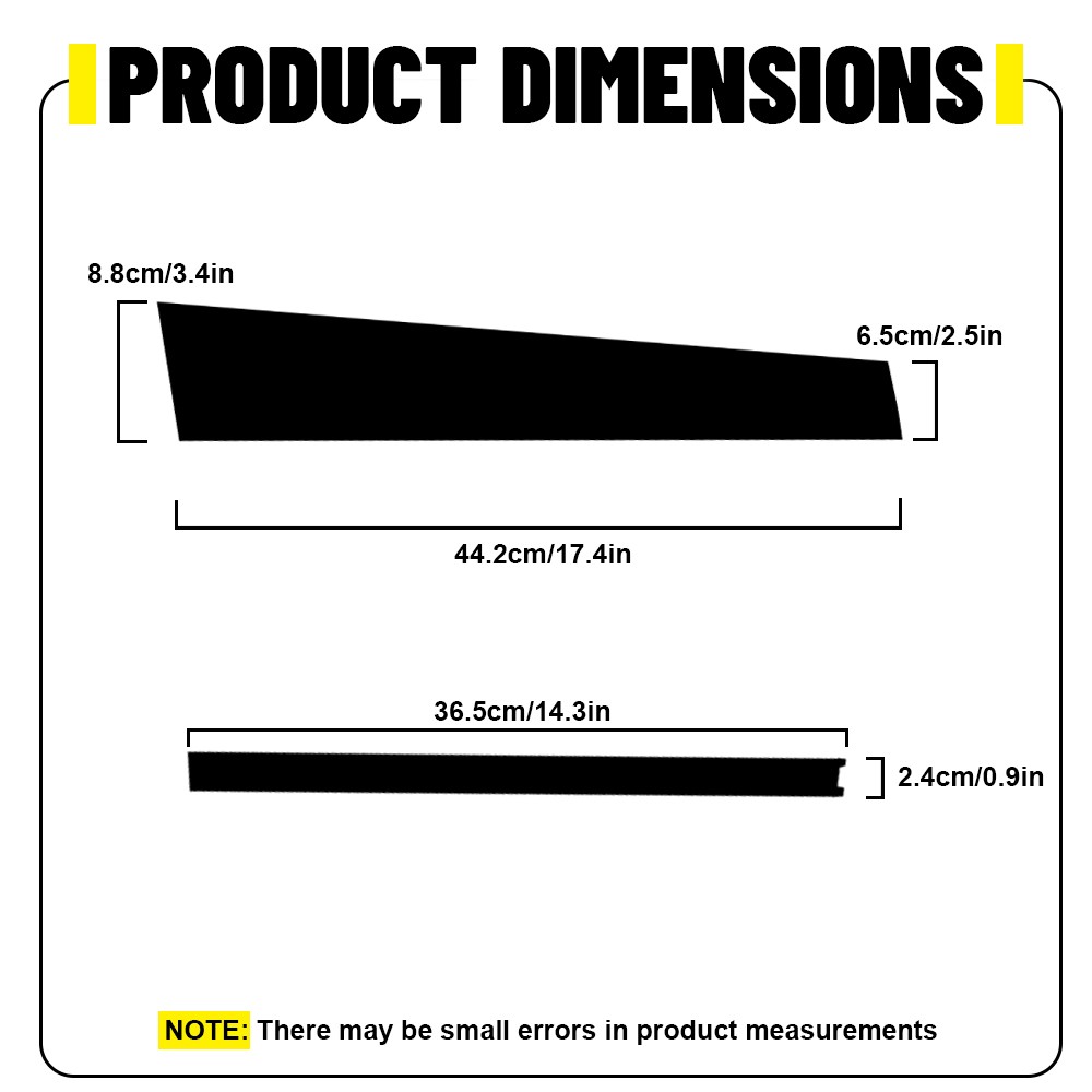 For 2018-2024 Chevy Equinox Gloss Black Door Side Window Pillar Posts Cover Trim