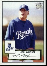 2007 TOPPS 1952 EDITION #132 NEAL MUS RC ROOKIE KANSAS CITY ROYALS BASEBALL