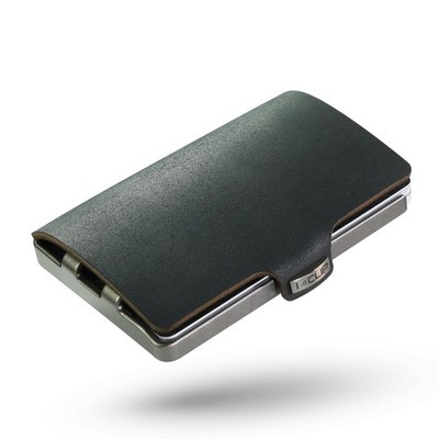 Original Cardholder with Moneyclip - Smooth Leather Slim Wallet - Leather Wal...