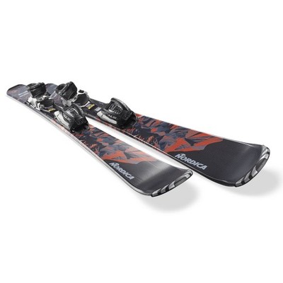 NORDICA Team AM (100-140) w/ Jr 4.5 FDT Bindings Black/Red/Blue