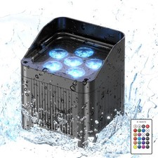 LED Waterproof Wash 6x18W RGBWA UV Battery Powered WIRELESS DMX Par Light