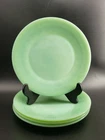 Vintage Fire King Jadeite Jane Ray Ribbed 9" Dinner Plate set of 4