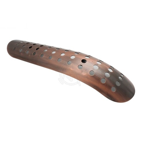 Protector protector de protección hueca para tubería de escape curvo para motocicleta escudo térmico - Imagen 8 de 14