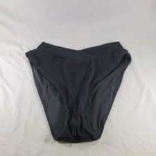 Aerie High Waisted High Cut Cheeky Bikini Bottom Black Size XXL