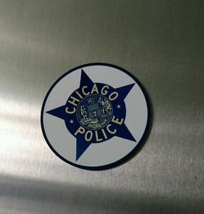 Chicago Police Department Star Logo 3 Metal Insignia Sign Badge