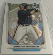 2014 Bowman Chrome Draft Baseball Braxton Davidson Atlanta Braves 1st Bowman #28