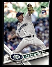 2017 Topps Update #US98 Andrew Moore Rookie Card Seattle Mariners