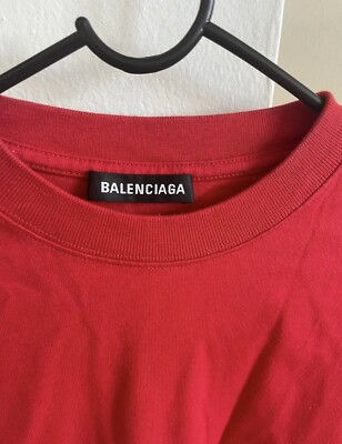 balenciaga 24 7 logo t shirt