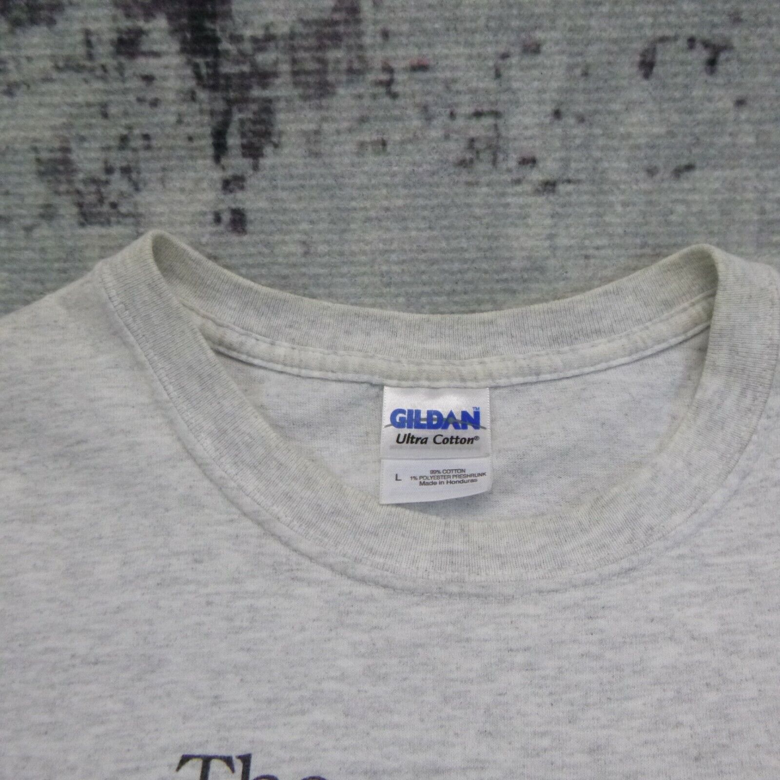 Motorcycle T Shirt Men's Large Gray 99% Cotton Th… - image 1