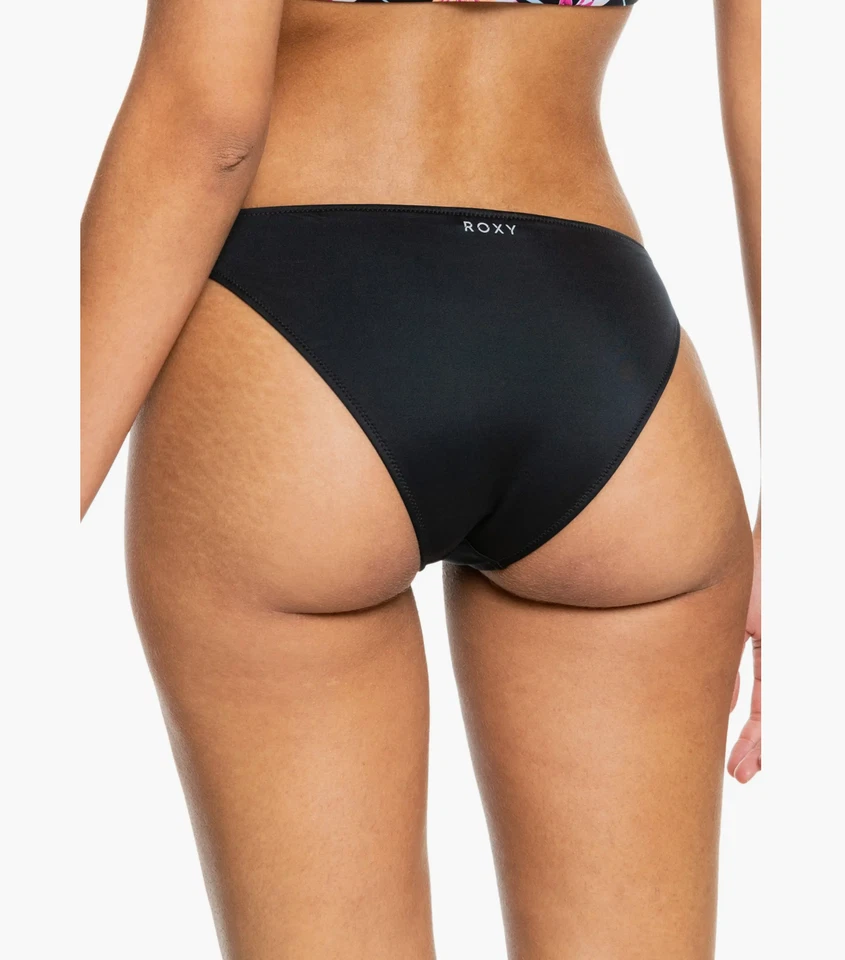 Roxy L110201 Anthracite Floral Flow Active Sporty Bikini Swim Bottoms Size S - Image 4 of 4