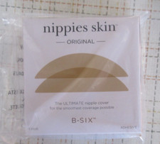 Nippies Skin-ORIGINAL B-SIX Adhesive 1 Pair Creme Color Size 1 A-C Cup S/M 3  