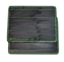 2 Vintage Chalkboard Lap Slates Ideal School Co. Made in USA Homeschool 9x11"