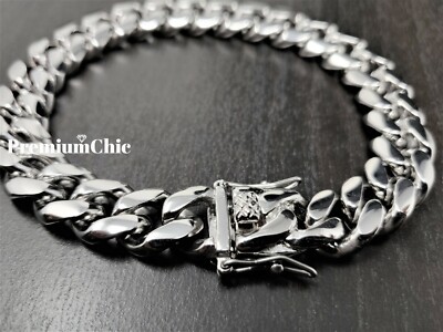 Men's Miami Cuban Link Chain Solid 