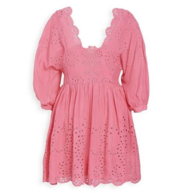 free people lottie dress pink Pink Extra Mini Dress Free People FP One Lottie Mini Dress Pink Fizz Size  XS New