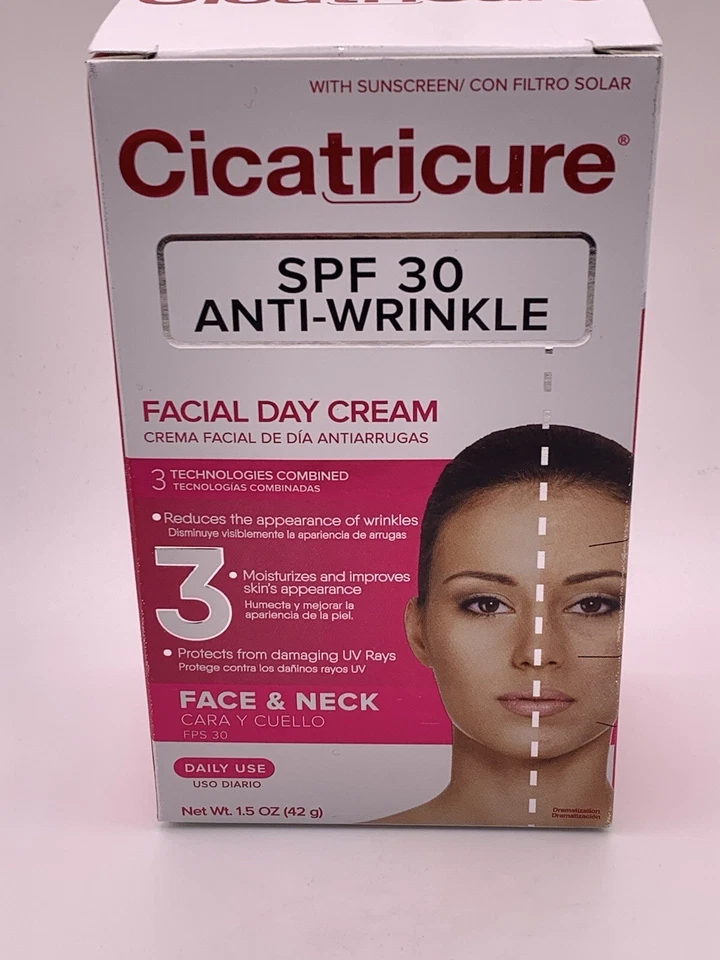 Crema de día facial antiarrugas Cicatricure. Crema hidratante y protector solar. SPF30. 1,5 oz Foto 2 de 4