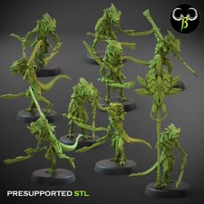Lizardmen Novaguard skink unit from Clay Beast Creation 3D PRINTED MINIATURES