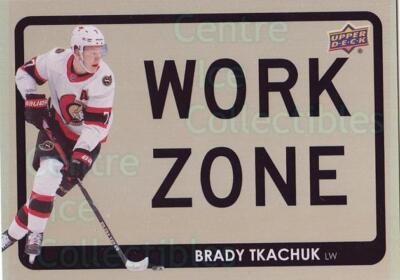 2021-22 Upper Deck Work Zone #32 Brady Tkachuk
