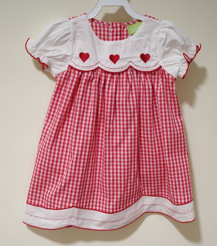 NWT Classic Whimsy Embroidered Hearts Dress Girl's Size 7