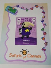 Antonio #295 Animal Crossing Amiibo Card A...