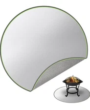 BBQ Fire Pit Pad Under Grill Mat Fireproof Pad Heat Deflector Deck Floor Protect