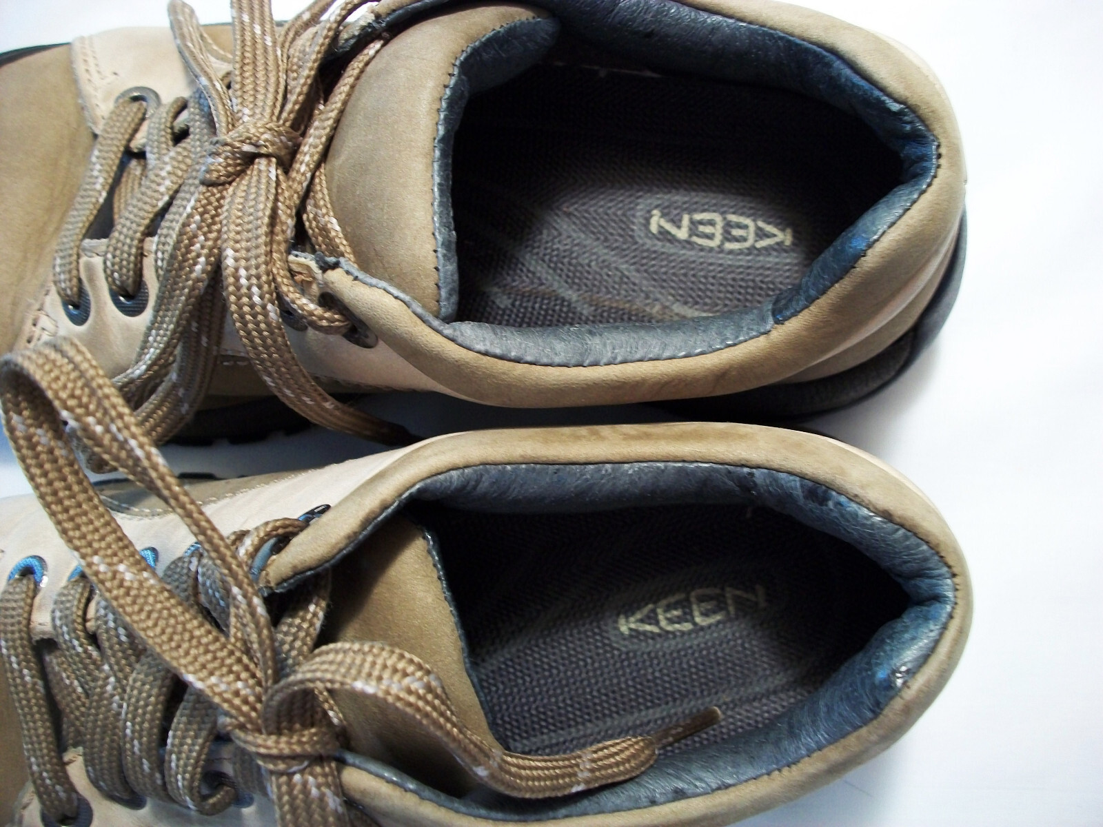 SCARPE KEEN PRESIDIO DUE TONI OLIVA E BEIGE STRINGATE TRAIL ESCURSIONISMO PASSEGGIO TAGLIA 6