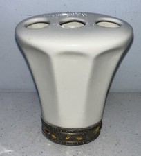 Vintage Ceramic Toothbrush Holder With Embellishments NRM35B