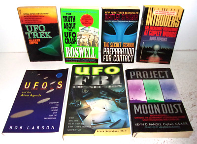 7 Books on UFO, Aliens, Roswell, UFO TREK by Warren Smith, The Secret School