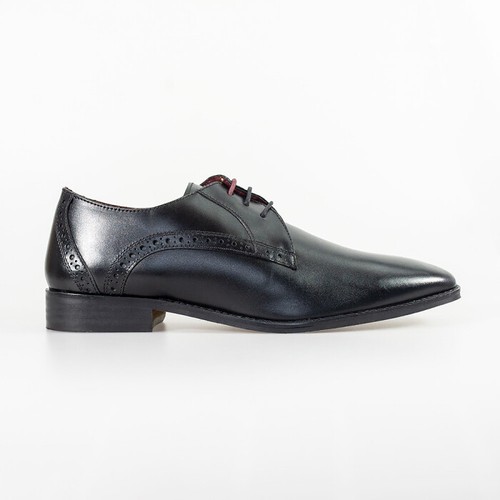 Zapatos de vestir de cuero gamuza para hombre con cordones brogue Oxford liquidación calzado de boda - Imagen 3 de 14