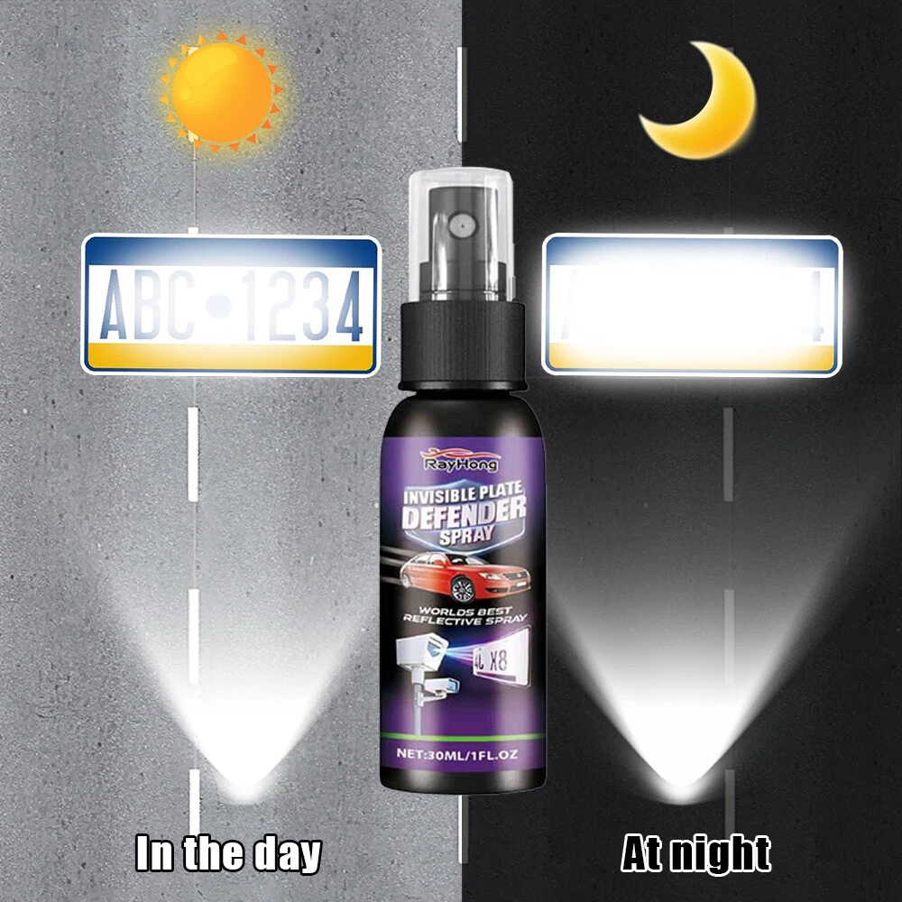 30ml Invisible License Plate Defender Spray Durable. Transparent Coating Defense - Picture 1 of 10